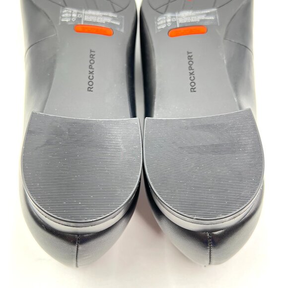 Rockport Womens Size 10.5 Adelyn Black Leather Pointed Toe Ballet Flats Shoes - Picture 12 of 14